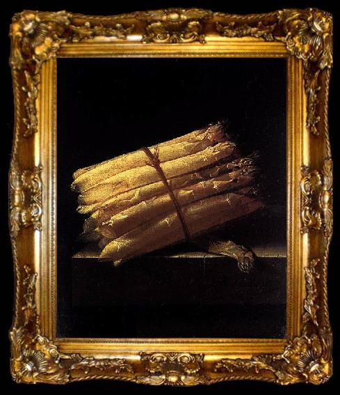 framed  Adriaen Coorte Still-Life with Asparagus, ta009-2